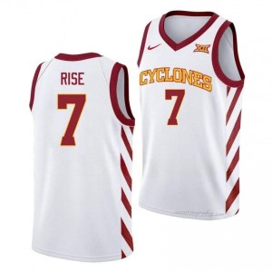 Anthony Rise Iowa State Cyclones #7 White Basketball Jersey | Men NCAA Licensed Game Day Uniform 35906926