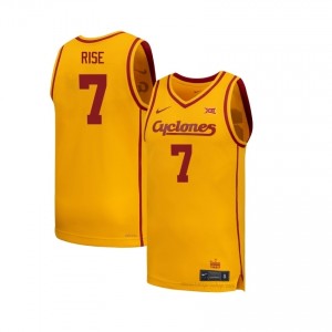 Anthony Rise #7 Gold ISU Cyclones Jersey | Men Player Basketball Team Gear 29885821