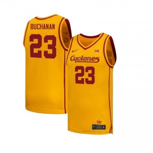 Iowa State #23 Blake Buchanan Gold Jersey | Men Player Basketball Premium Durable Apparel 89666046