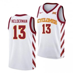 Iowa State #13 Cade Kelderman White Jersey | Men High School Basketball Premium Durable Apparel 86754325