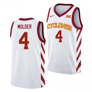 Iowa State #4 Eric Mulder White Jersey | Men University Basketball Premium Durable Apparel 12372645
