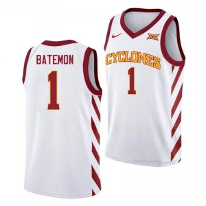 Iowa State #1 Jamarion Batemon White Jersey | Men NCAA Basketball Premium Durable Apparel 68736784