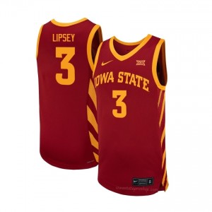 Tamin Lipsey #3 Cardinal ISU Cyclones Jersey | Men High School Basketball Team Gear 33350925