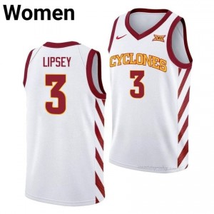 Iowa State #3 Tamin Lipsey White Jersey | Women Player Basketball Premium Durable Apparel 47577635