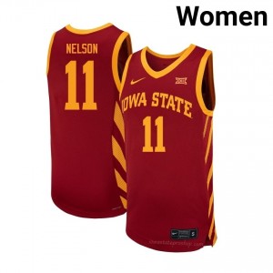 Dominick Nelson #11 Cyclones Cardinal Women Jersey | NCAA Basketball Exclusive Release Fan Uniform 33274813