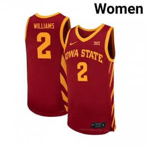 Mason Williams #2 Cyclones Cardinal Women Jersey | High School Basketball Exclusive Release Fan Uniform 31004749