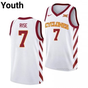 Anthony Rise #7 Cyclones White Youth Jersey | NCAA Basketball Exclusive Release Fan Uniform 20899592