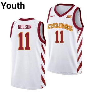 Dominick Nelson Iowa State Cyclones #11 White Basketball Jersey | Youth NCAA Licensed Game Day Uniform 23057988