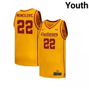 Iowa State #22 Milan Momcilovic Gold Jersey | Youth Player Basketball Premium Durable Apparel 41784506