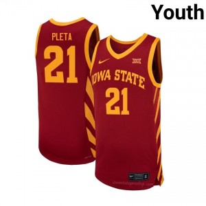 Dominykas Pleta #21 Cyclones Cardinal Youth Jersey | University Basketball Exclusive Release Fan Uniform 21910261