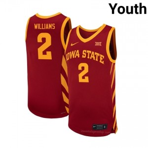 Iowa State #2 Mason Williams Cardinal Jersey | Youth College Basketball Premium Durable Apparel 98310111